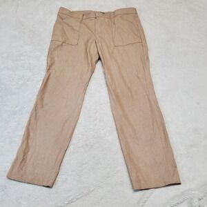 Banana Republic Sloan Fit Stretch Khaki‎ Cropped Classic Boho Dress Work Pant 12